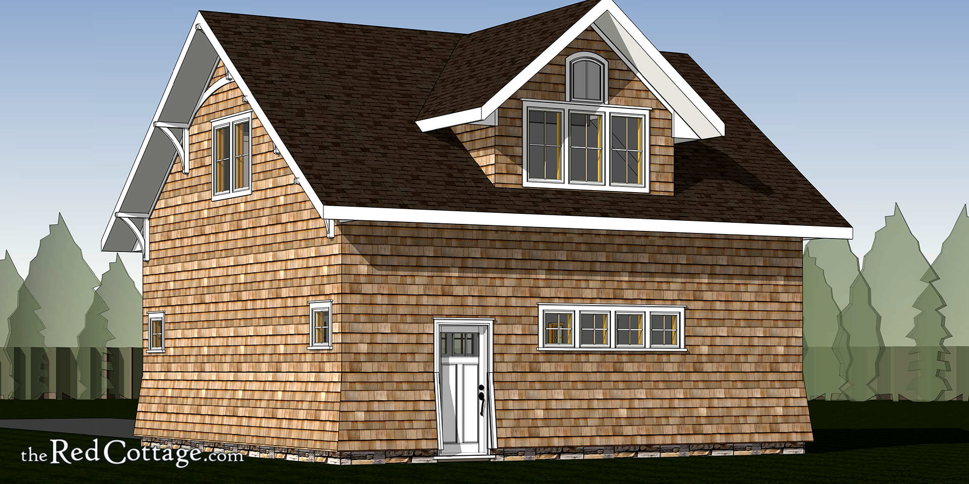 Craftsman Carriage House Plan with Vaulted Second Floor