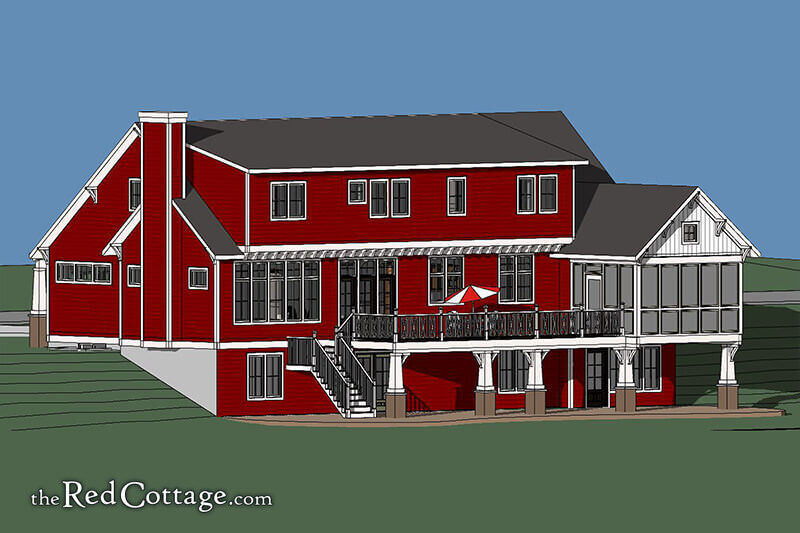 The Concept Red Cottage Saltbox
